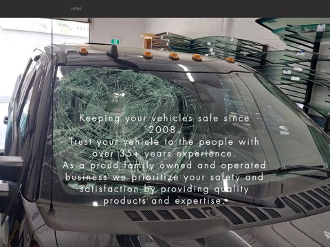 Screenshot of the Acres Auto Glass Ltd website