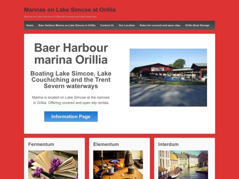 Screenshot of the Baer Harbour homepage, www.baerharbour.com, captured 2026-08-19, shown as the evidence for this review