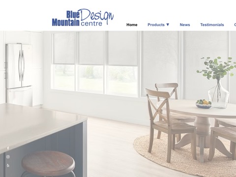 Screenshot of the Blue Mountain Design Centre website