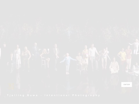 Screenshot of the BlueMountain Photographic Studio homepage, tjallingphotography.com, captured 2026-08-19, shown as the evidence for this review