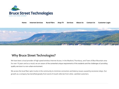 Screenshot of the Bruce Street Technologies Limited homepage at brucestreet.com, captured 2026-08-19, shown as the evidence for the review on this page