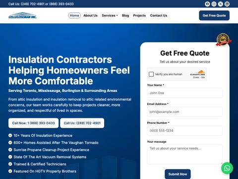 Screenshot of the Celluloseman website
