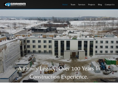 Screenshot of the Clarence H. Graham Design & Construction Ltd. website