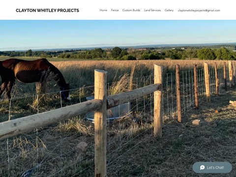 Screenshot of the CLAYTON Whitley Projects website