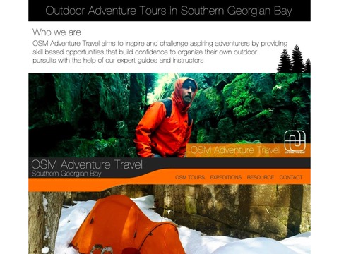 Screenshot of the Collingwood Adventure Voyages homepage, osmadventuretravel.com, captured 2026-08-19, shown as the evidence for this review