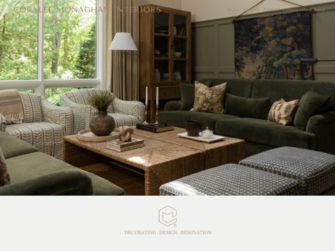 Screenshot of the Coralee Monaghan Interiors website