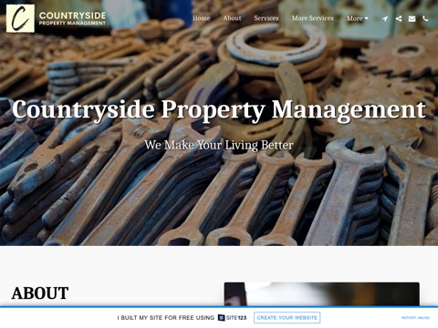 Screenshot of the Countryside Property Management website