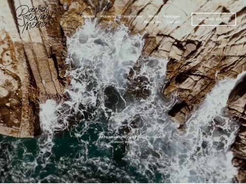 Screenshot of the David Stewart Media website