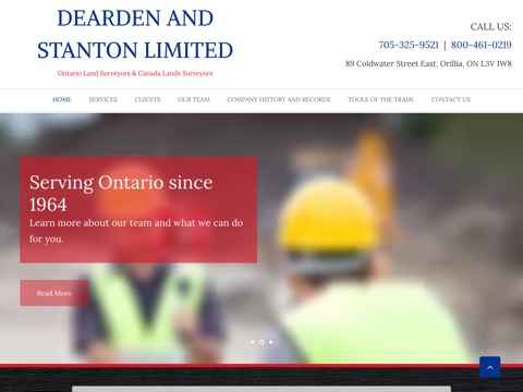 Screenshot of the Dearden And Stanton Limited homepage at www.deardenandstanton.com, captured 2026-08-13, shown as the evidence for the review on this page