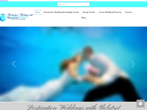 Screenshot of the Destination Weddings with Globetrot website