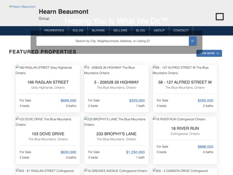 Screenshot of the Doug Beaumont - HearnBeaumont Group website