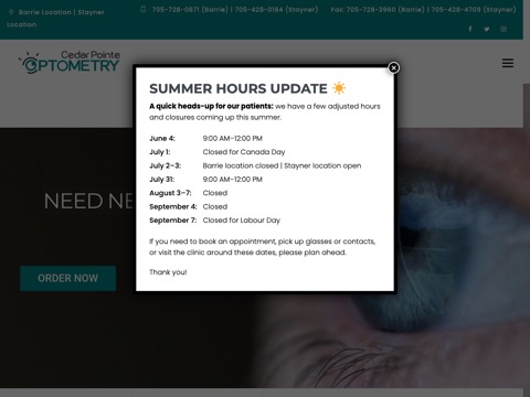 Screenshot of the Dr. Paul McLean website