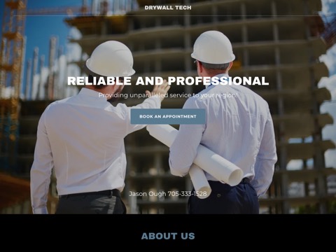 Screenshot of the Drywall Tech website