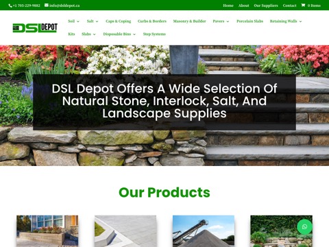 Screenshot of the DSL Depot homepage, dsldepot.ca, captured 2026-08-13, shown as the evidence for this review