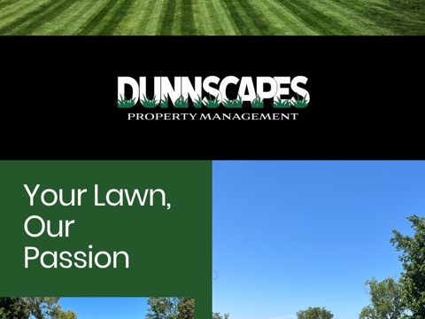 Screenshot of the Dunnscapes homepage, www.dunnscapes.ca/?utm_source=google&utm_medium=wix_google_business_profile&utm_campaign=8633194922865424511, captured 2026-08-19, shown as the evidence for this review