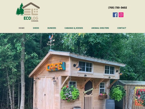 Screenshot of the EcoLog Canada website