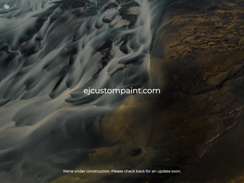 Screenshot of the Ej custom paint homepage, ejcustompaint.com, captured 2026-08-19, shown as the evidence for this review