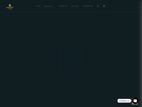 Screenshot of the Everest Masonry Corp website