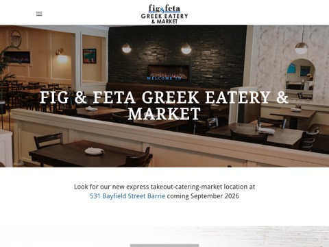 Screenshot of the Fig & Feta homepage, www.figandfeta.ca, captured 2026-08-19, shown as the evidence for this review