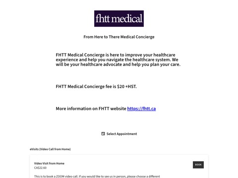 Screenshot of the From Here to There Nurse Concierge - Wasaga Beach website