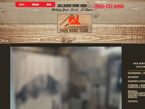 Screenshot of the Gallagher Home Reno website