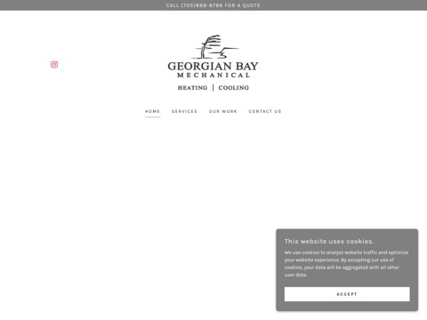 Screenshot of the Georgian Bay Mechanical website