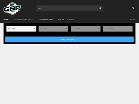 Screenshot of the Georgian Bay Parts homepage at georgianbayparts.ca, captured 2026-08-19, shown as the evidence for the review on this page
