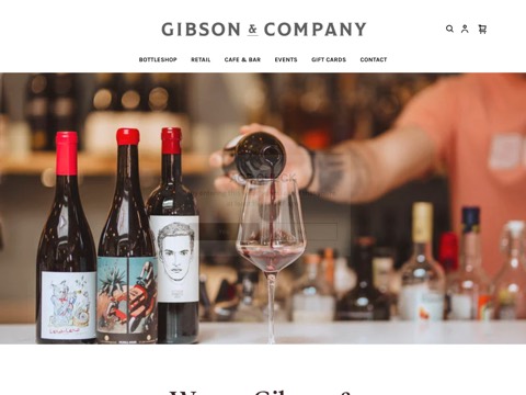 Screenshot of the Gibson & Company website