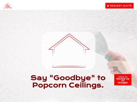 Screenshot of the Goodbye Popcorn website
