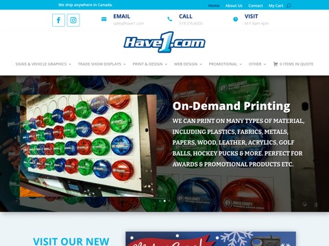 Screenshot of the HAVE1.COM website