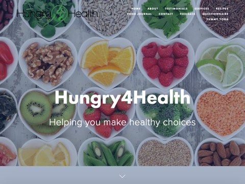 Screenshot of the Hungry 4 Health website