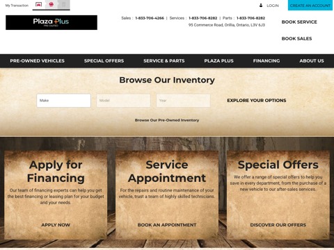 Screenshot of the HWY 11 Chrysler Dodge Jeep Ram homepage, www.hwy11ram.com/en, captured 2026-08-19, shown as the evidence for this review