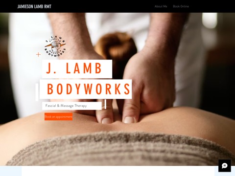 Screenshot of the J. Lamb Bodyworks homepage, www.jlambbodyworks.com, captured 2026-08-19, shown as the evidence for this review