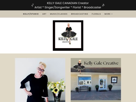 Screenshot of the Kelly Gale Creative website