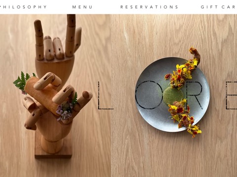 Screenshot of the L O R E homepage, www.lorecollingwood.ca, captured 2026-08-19, shown as the evidence for this review