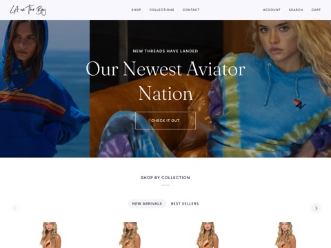 Screenshot of the LA on The Bay website