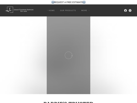 Screenshot of the Legacy Flooring Services website