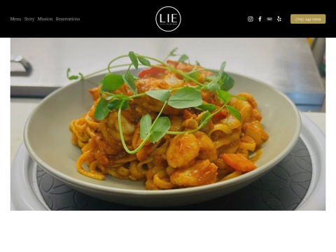 Screenshot of the Lilly's Italian Eatery website