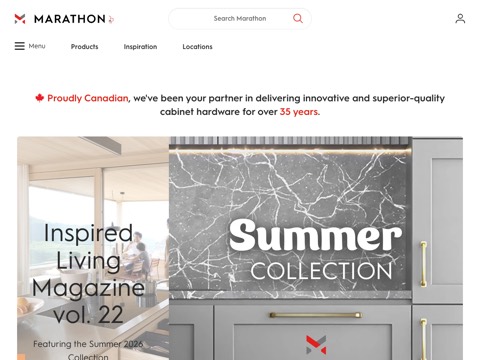Screenshot of the Marathon Hardware website