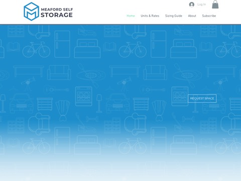 Screenshot of the Meaford Mini Storage website