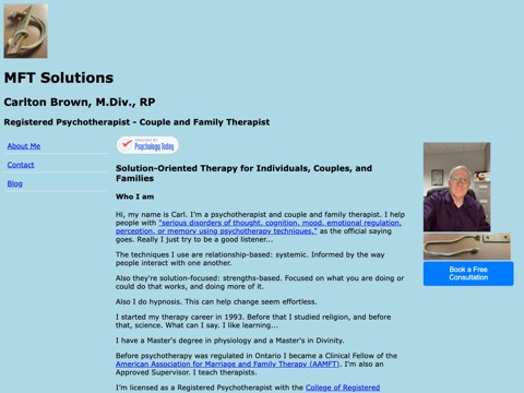 Screenshot of the MFT Solutions homepage, www.mftsolutions.ca, captured 2026-08-19, shown as the evidence for this review