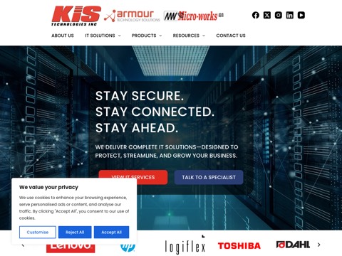 Screenshot of the Micro-Works website