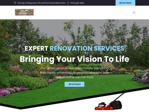 Screenshot of the Mountain View Property Management Group website