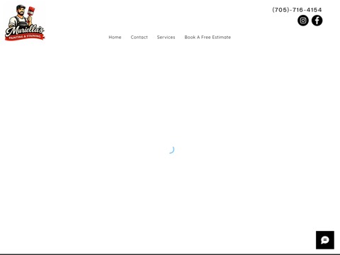 Screenshot of the Muriella’s Painting & Staining website