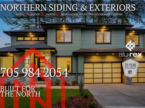 Screenshot of the Northern Siding & Exteriors Inc. website