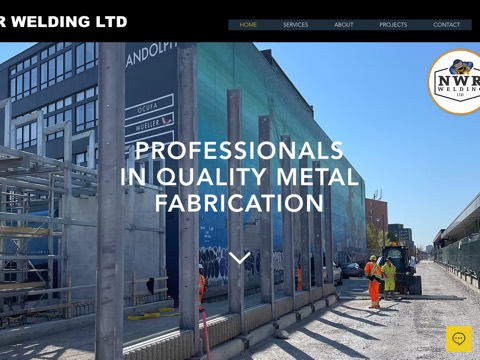 Screenshot of the NWR Welding Ltd website