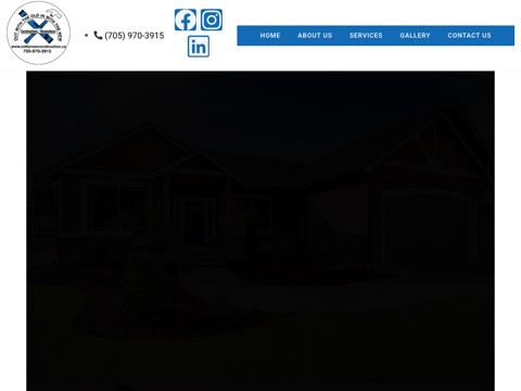 Screenshot of the Old To New Construction inc. homepage, oldtonewconstruction.ca, captured 2026-08-19, shown as the evidence for this review