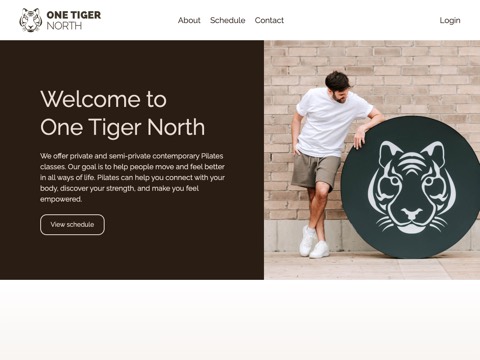 Screenshot of the ONE TIGER NORTH website
