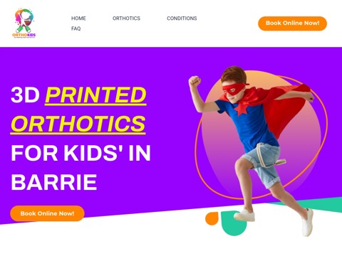 Screenshot of the OrthoKids homepage, orthokid.ca, captured 2026-08-19, shown as the evidence for this review