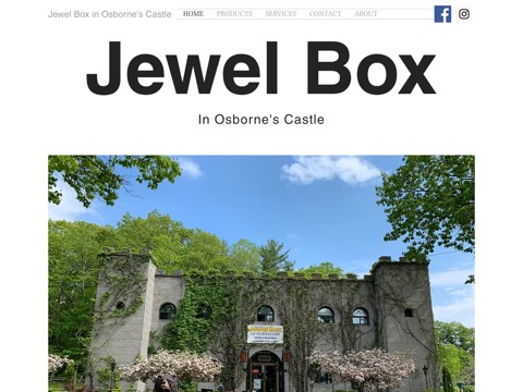 Screenshot of the Osborne's Castle/Jewel Box website